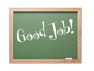 Image showing Good Job! Green Chalk Board Kudos Series