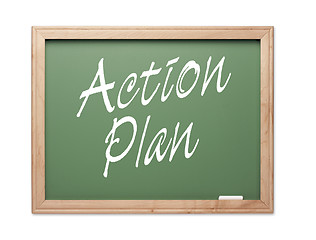 Image showing Action Plan Green Chalk Board Series