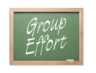 Image showing Group Effort Green Chalk Board Series