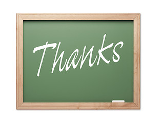 Image showing Thanks Green Chalk Board Series