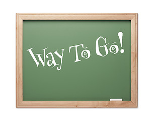 Image showing Way To Go! Green Chalk Board Kudos Series