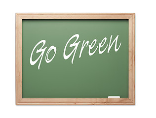 Image showing Go Green Green Chalk Board Series