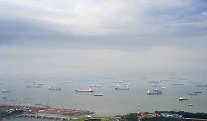Image showing Singapore harbor