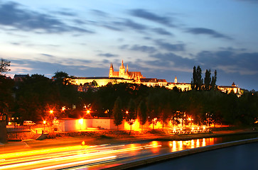 Image showing Prague Castle at night