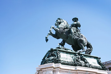 Image showing statue of emperor Franz Joseph I 