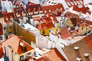 Image showing Prague roofs