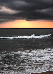 Image showing Dramatic sunset