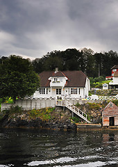 Image showing Norwegian wooden house