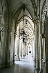 Image showing Arches and lights