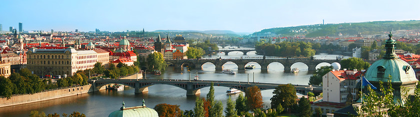 Image showing  Prague at sunset