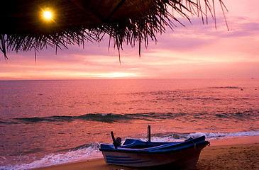 Image showing Boat on the beach 