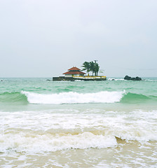 Image showing Building in the ocean