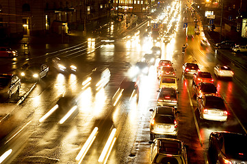 Image showing Night traffic