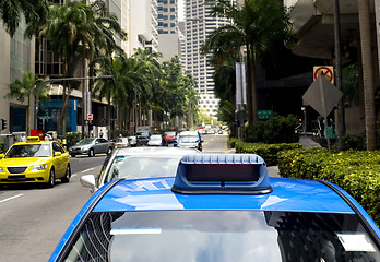 Image showing Singapore taxi