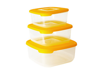 Image showing Plastic food box