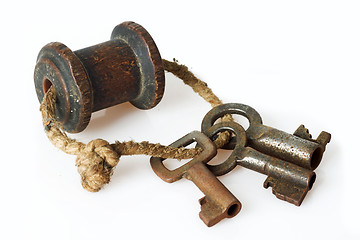 Image showing Bunch of old keys