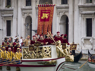 Image showing Historical Regatta of Venice