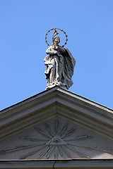 Image showing Saint on roof