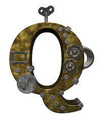 Image showing steampunk letter q