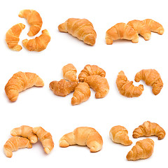 Image showing Set of croissants