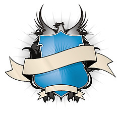 Image showing blue shield