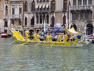 Image showing Historical Regatta of Venice