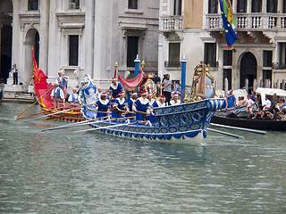 Image showing Historical Regatta of Venice