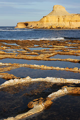 Image showing Salt pans on Malta island