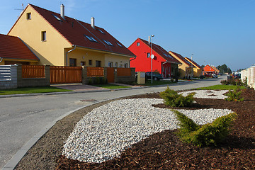 Image showing Colorful family houses