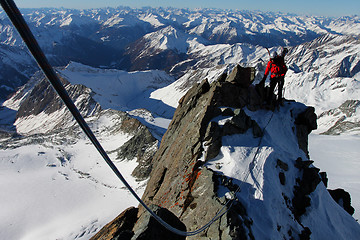 Image showing Mountain climbing