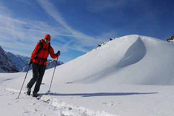 Image showing Ski touring