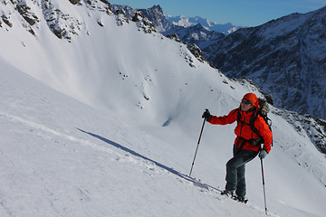 Image showing Ski touring