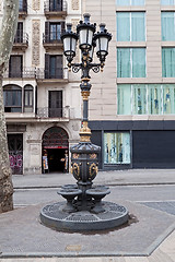 Image showing Barcelona Spain Fountain Gutters