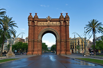 Image showing Barcelona Spain Arc triumph