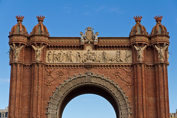 Image showing Barcelona Spain Arc triumph