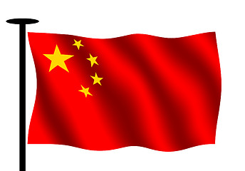 Image showing Chinese flag