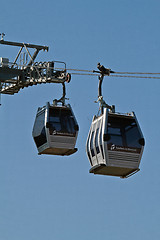 Image showing Teleferico de Montjuic, Barcelona Spain