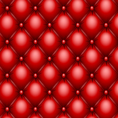 Image showing Red upholstery texture