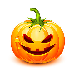 Image showing Halloween pumpkin face