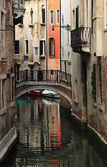 Image showing Small canal in Venice