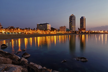 Image showing Overview of Barcelona Spain to Mananecer