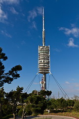 Image showing Spain, Catalonia, Barcelona, Collserola Tower