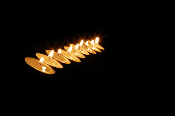 Image showing romantic candle light