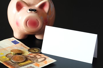 Image showing piggy bank and copyspace