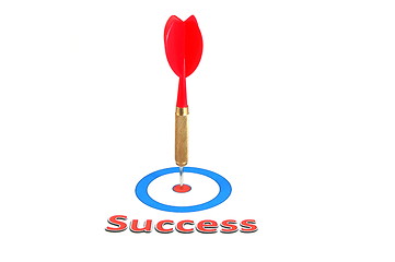 Image showing success concept with dart arrow