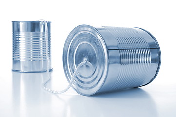 Image showing tin can phone