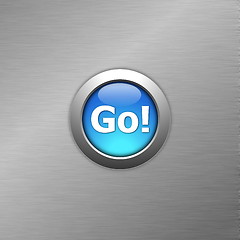 Image showing blue go button