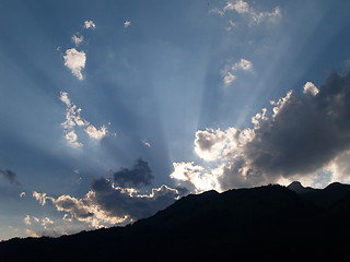 Image showing Alps Sunset