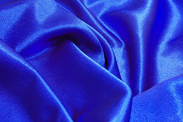 Image showing blue satin background