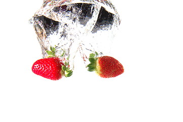 Image showing strawberry in water